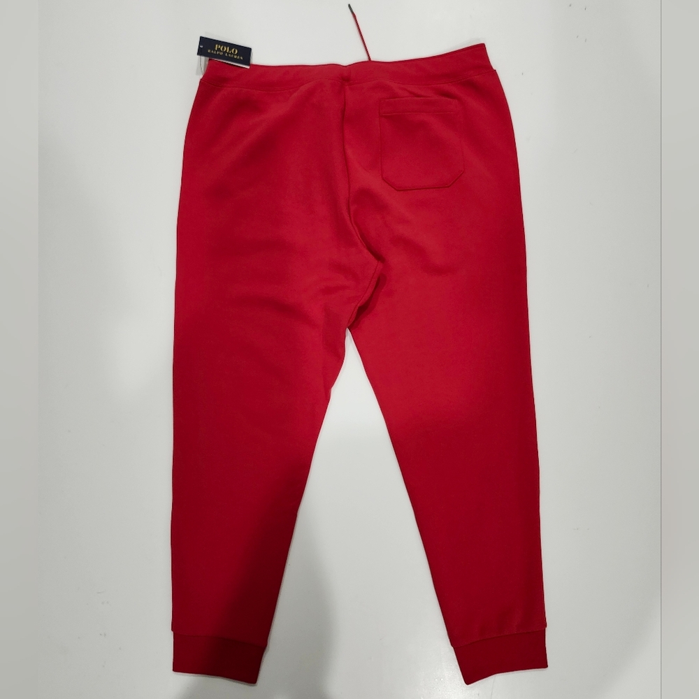 Polo Ralph Lauren  Men's Double-Knit Fleece Jogger Athletic Pants Red Size XXL - Picture 3 of 9